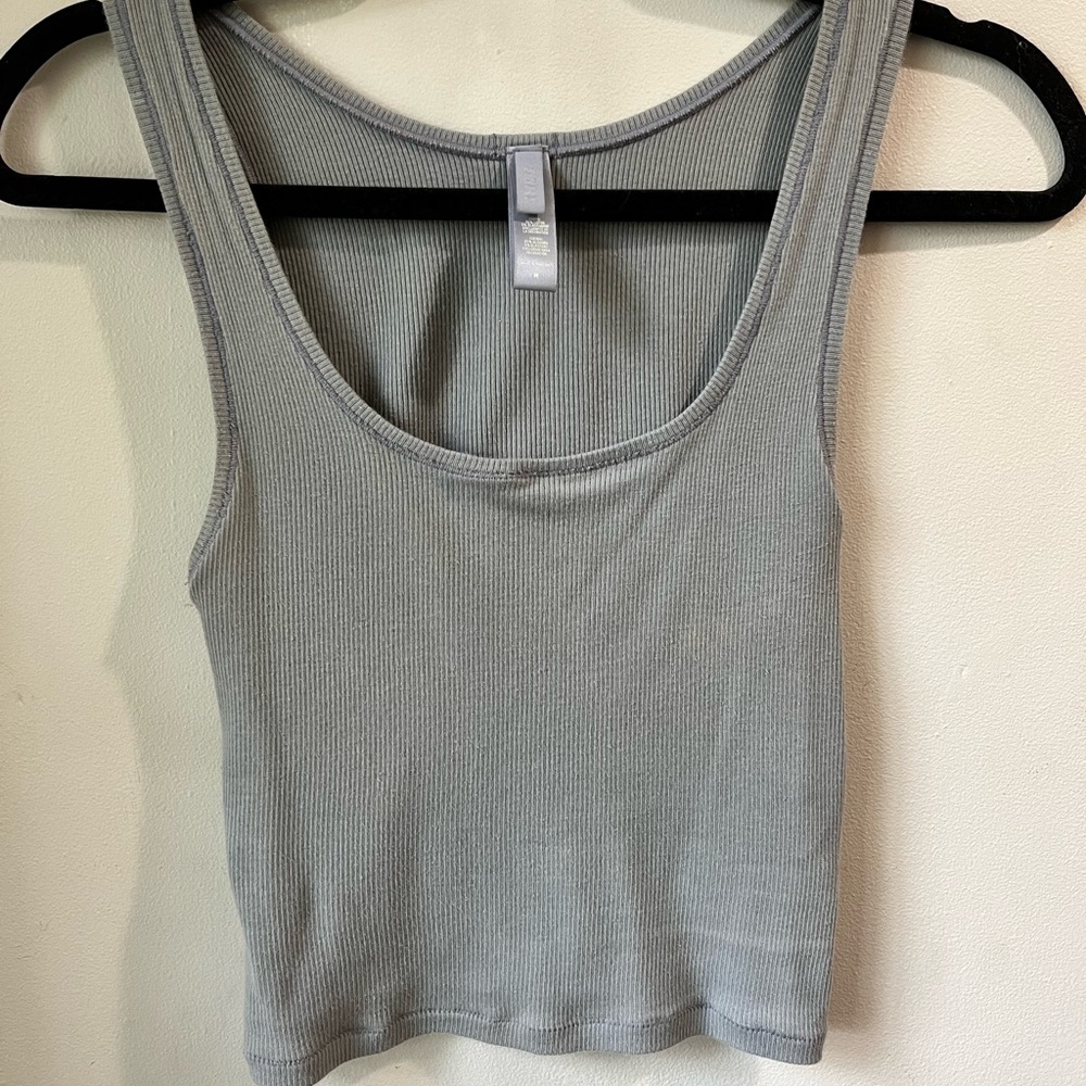 SKIMS cotton rib tank- pacific
